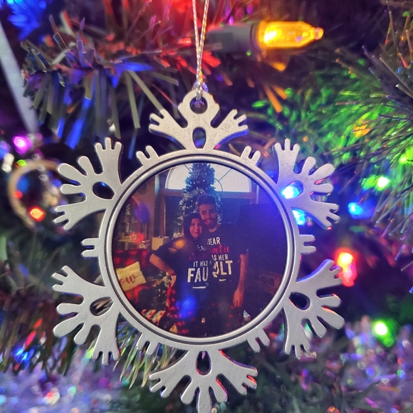Metal Snowflake Christmas Ornament Custom Made - Picture 11 of 11